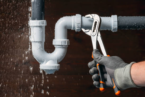 Professional Sewer Line Repair technician working in Wolf Lake, MI